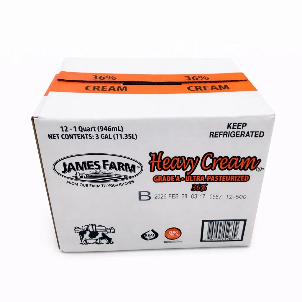 Crema de leche 36% Caja 12-1qt / Heavy Cream 36% 12-1qt Case